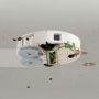 iRobot robotstøvsuger Roomba Combo Plus 575 hvid