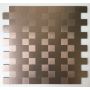 Mosaik Steel Brick selvklæbende bronze 30,5x30,5 cm