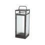 Garden Life lanterne metal/glas m/kobberhåndtag H46 cm