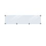 Plus glashegn klar 6 mm 174x44,6 cm inkl. beslag