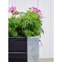 Plus blomsterkasse Cubic sort m/hjul 120 x 50 x 45 cm