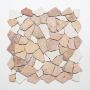 Mosaik Rossocream natursten sand mix 30,5 x 30,5 cm