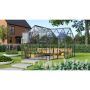 Vitavia drivhus Sirius 13 m² sort hærdet glas inkl. sokkel 
