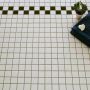 Mosaikflise hvid mat gulv/væg 48x48 mm 1 m²