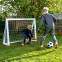 Homegoal fodboldmål Pro Mini hvid træ 150x120 cm