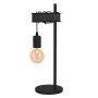 Eglo bordlampe Townshend sort E27 10W H52 cm