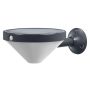 Ledvance solar væglampe Endura Lunar m/sensor sort Ø23cm