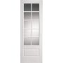 Dooria glasdør med 10 felter hvid 725x2040 mm B 8x21