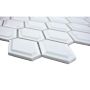 Mosaik Diamond Metro hvid mat 25,2 x 26,5 cm