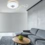 Globo loftlampe Nicole hvid LED m/højtaler Ø40 cm inkl. fjernbetjening