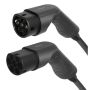 Deltaco E-Charge ladekabel EV-3213 T2-T2 3-faset 16A 3 m