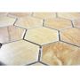 Mosaik Hexagon Travertin beige mat 32,5 x 28,1 cm