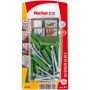 Fischer dybel SX Green S m/skrue 6x30 mm 15 stk.