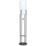 Eglo gulvlampe Glastonbury sort/hvid E27 60 W 151 cm