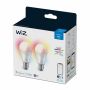 Wiz LED-pære Colors mat A60 E27 8 W 2-pak