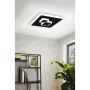 Eglo LED-loftlampe Cadegal sort/hvid 20x20 cm