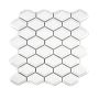 Mosaik Diamond Metro hvid mat 25,2 x 26,5 cm