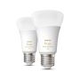 Philips Hue kronepærer White Ambiance A60 E27 8 W 2-pak