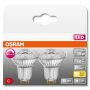 Osram LED-pære Superstar PAR16 dæmpbar GU10 3,4W 2 stk.