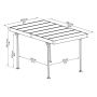 Palram carport Palma 5000 antracit 14,5 m²