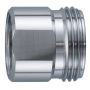 Adaptor M22 - 3/4" Krom