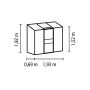 Vitavia vægdrivhus Ida 1,3 m² alu 4 mm poly 