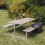 Hortus bord-/bænkesæt Odin trykimpræg. 180x185x75 cm
