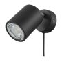 Eglo spotlampe Portello sort GU10 3,3 W