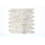 Mosaik Colonial Splitface natursten hvid 30,5 x 29 cm