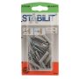 Stabilit rawlplug m/skrue 25x5 mm 15 stk.