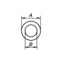 PN dørringe messing 14x8,5x2,5 mm