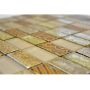 Mosaik Classic glas og sten guld 30x30 cm