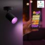 Philips Hue spotlampe Fugato m/Bluetooth GU10 sort 5,7 W