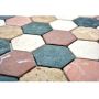 Mosaik Hexagon Marble Mix 29,8 x 30,5 cm