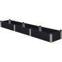 Plus højbed Pipe sort 80x400x36 cm