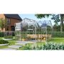 Vitavia drivhus Sirius 13 m² alu hærdet glas inkl. sokkel 