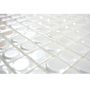 Mosaik Eco genanvendt glas hvid glans 3D 31,5 x 31,5 cm