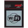 Pickup skilt Wi-Fi alu look 80x80 mm