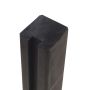 Plus profilstolpe krydsskåret m/1 spor PEFC sort 9x9x188 cm 