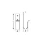Marinetech bådkrogholder rustfri stål 100x25mm