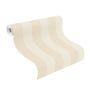 Rasch tapet stribet beige/creme 10x0,53 m