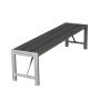 Hortus bænk H-model antracit 118 cm 