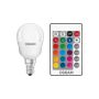 Osram LED-pære STAR+ P25 med fjernbetjening RGB E14 4,5 W 