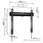 Vogels TV-vægbeslag Fixed Quick 32-77" sort max 50 kg