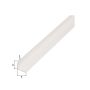 GAH Alberts vinkelprofil 15x15x1,2mm ligesidet kunststof hvid