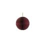 Julepynt ornament rund rødbrun Ø10 cm 2 stk. 