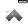 Wagner møbelben Hairpin mat sort 710 mm