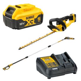 DEWALT 18V topsav & hækkeklipper 2pak m/batterier