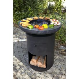 BUSCHBECK Bålgrill Sioux med brændedepot Ø80 cm