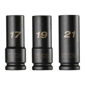 RYOBI Slagtoppe sæt m/3 stk 1/2" RHDIS3PC